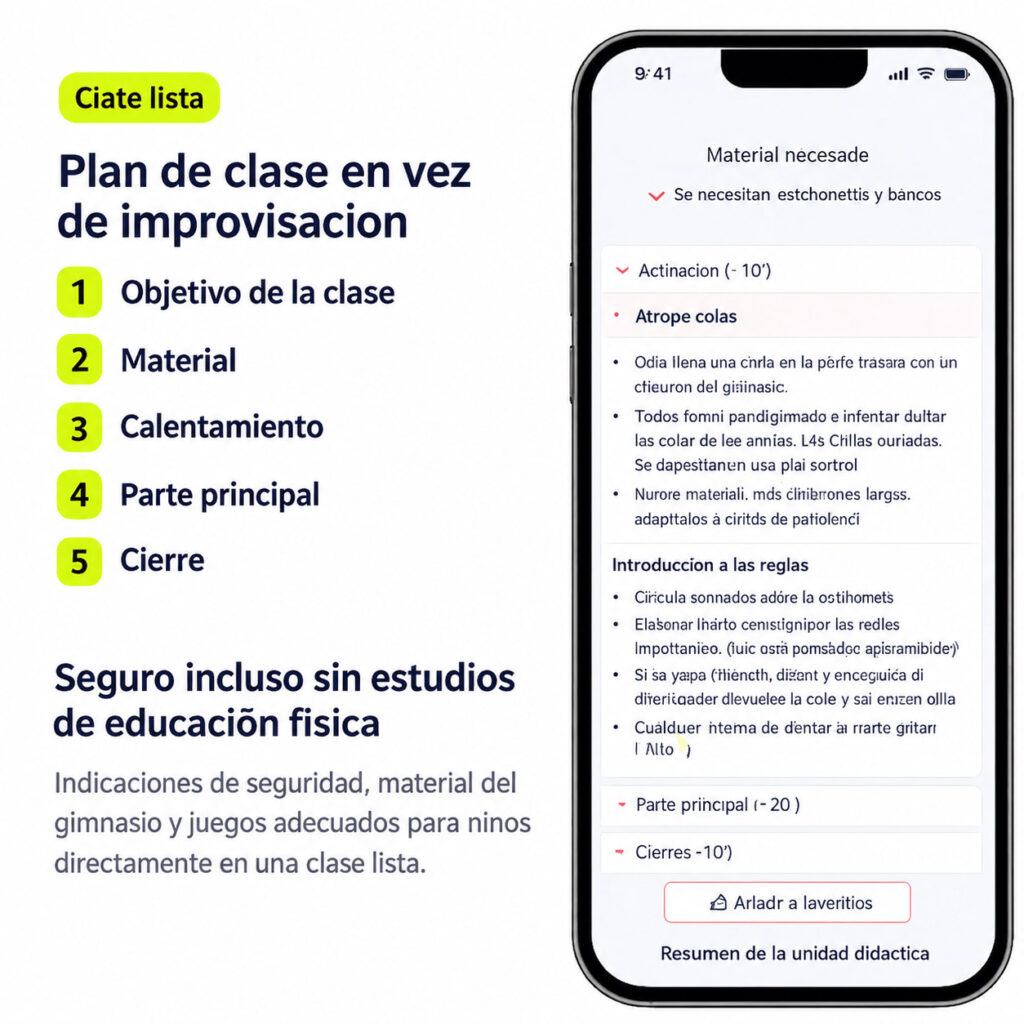 EFácil plan de clase para Primaria